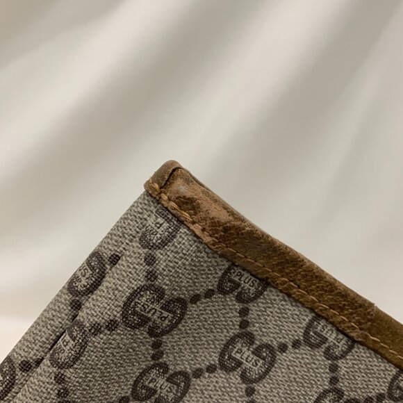 Gucci Brown GG Plus Tote w/ Pouch Sku#83976 - Picture 16 of 16